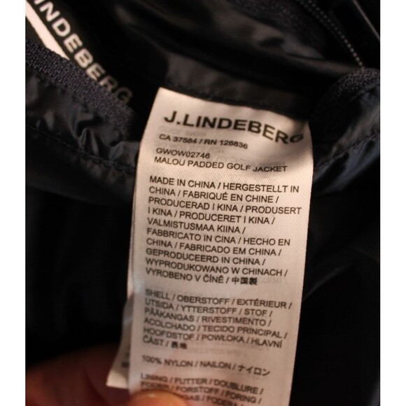 J. Linderderg Women's Reversible Puffer Jacket Size Large Navy Blue - Picture 8 of 12